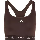 Adidas Techfit Medium Impact Sports Bra Marron S Femme