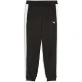 Puma Pantalon de sport 'ESS T7' noir / blanc