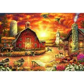 Bluebird Puzzle Puzzle à l'oiseau bleu Puzzle Honey Drip Farm - 1000 Teile bunt