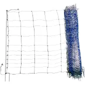 AKO TitanNet 145 Weidenetz blau/weiß 50?m x 145?cm, 15?Pfähle, Doppelspitze