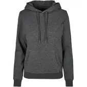 Build Your Brand Basic Hoodie Gris 4XL Femme
