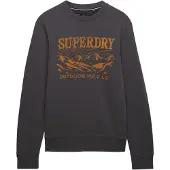 Superdry Sweat-shirt jaune / gris