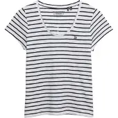 Superdry T-shirt marine / blanc