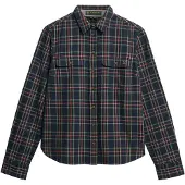 Superdry pour femme. W4010513A Chemise marine Lumberjack (S), Casuel, Coton, Manche longue