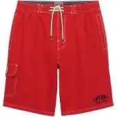 Superdry pour homme. M3010269A Boardshort Cargo 19 rouge (XL), Beachwear, Polister recyclé