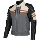 Rusty Stitches Steve Blouson en cuir de moto