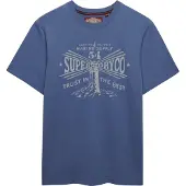 Superdry Lo-fi Dockside Short Sleeve T-shirt Bleu L Homme
