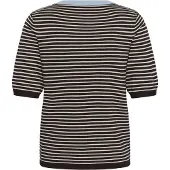 Kaffe Pull-over 'KALizza' bleu clair / chocolat / blanc