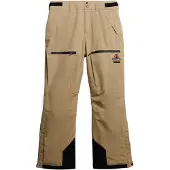 Superdry pour homme. MS110193A Pantalon Ski Shell beige (L), Casuel, Sport, Neige, Polister recyclé, Durable
