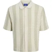 Jack & Jones Chemise 'JORTyler' pétrole / blanc cassé