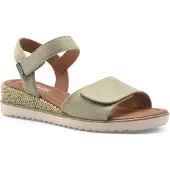 Tamaris Sandales 'Sandalen mit Keilabsatz und Klettverschluss' vert