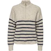 ONLY Pull-over 'ONLTokyo' bleu marine / greige