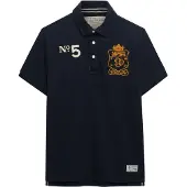 Superdry Double Emblem Rugby Short Sleeve Polo Bleu M Homme