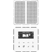 JUNG Smart Radio DABCD1WW Kit DAB+ mono (DAB+ DAB, FM, WiFi), Radio, Blanc