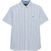 Superdry Preppy Oxford Short Sleeve Shirt Blanc L Homme