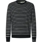 Pepe Jeans pour homme. PM7000010 Pull Andre Stripe navy (M), Casuel, Coton, Marine