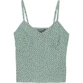 Superdry Cotton Cami Sleeveless Top Vert S Femme