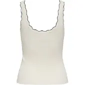JDY Tops en tricot 'JDYNANNA' noir / blanc cassé