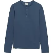 Superdry Slub Grandad Long Sleeve T-shirt Bleu 2XL Homme