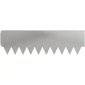 vidaXL Bordure de jardin, 10 pièces, 103 x 30 cm, acier, argenté