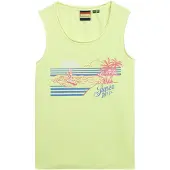 Superdry Haut bleu / citron / rose clair