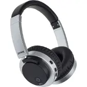 Denver Bluetooth BTN-206 Casque supra-auriculaire avec réduction de bruit, noir argenté