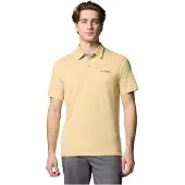 Columbia Nelson Point Short Sleeve Polo Jaune S Homme