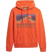 Superdry Great Outdoors Relaxed Fit Hoodie Orange XL Homme