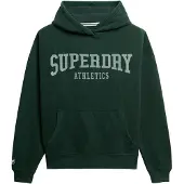 Superdry Sweat-shirt 'Athletic Essentials' vert / blanc