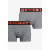 Superdry M3110461a Trunk Boxers 2 Units Gris L Homme