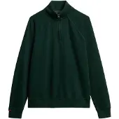Superdry Essential Logo Half Zip Sweatshirt Vert L Homme