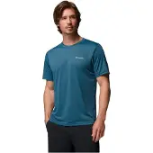 Columbia Hike Short Sleeve T-shirt Bleu M Homme