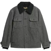 Superdry Homme The Merchant Store-veste en Laine Chore Gris Foncé Taille: L