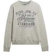 Superdry Sweat-shirt 'Industrial' gris foncé / gris chiné