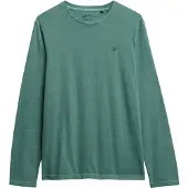 Superdry pour homme. M6010910A T-shirt essentiel classique vert (XXL), Casuel, Coton, Manche longue