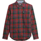 Superdry Chemise vert / rouge