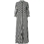 Y.A.S Robe-chemise 'YASSavanna' noir / blanc