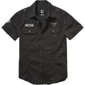Brandit Chemise 'Luis' gris / noir / blanc cassé