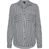 Vero Moda Chemisier 'VMBumpy' noir / blanc