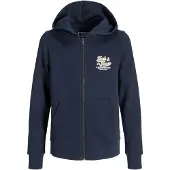 Jack & Jones Logohood 2col Full Zip Sweatshirt Bleu 14 Years Garçon