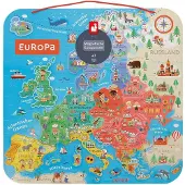 Janod Map Of Europa Magnetic Version German Multicolore Enfants