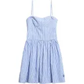 Superdry Femme Mini Robe Corset à Bretelles Light Blue Taille: 36