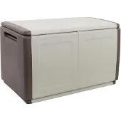 Artplast Coffre de rangement 230L Beige/Taupe 96 x 53 x H57cm Poignées de transport polypropylène