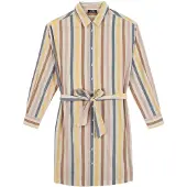 Tbs Dovyerob Long Sleeve Short Dress Beige 42 Femme