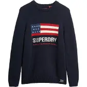 Superdry Pull-over marine / rouge / blanc