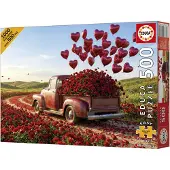 Educa Puzzle Pièces XXL - Pickup de la Saint-Valentin - 500 à 999 pièces