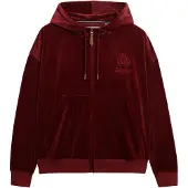 Superdry pour femme. W2012544A Cache-nez en velours Country Club rouge (S), Casuel, Polyester