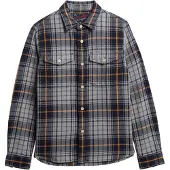 Superdry pour homme. M4011018A Chemise à carreaux bleu foncé (M), Casuel, Coton, Manche longue