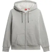Superdry Essential Borg Lined Full Zip Sweatshirt Gris XL Femme