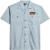 Superdry Mechanic Short Sleeve Shirt Bleu L Homme